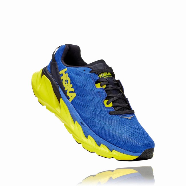 Buy Cheap Hoka One One Vegan Shoes ELEVON 2 Mens Blue Green