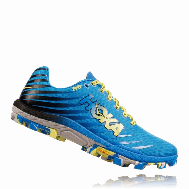 Hoka One One Track Running Shoes Black Friday EVO JAWZ Mens Blue