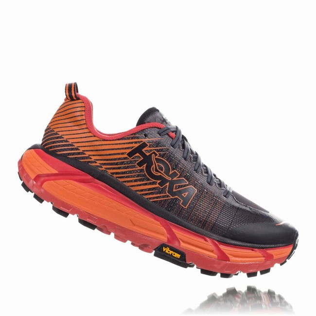 Hoka One One Trail Running Shoes India Sale EVO MAFATE 2 Mens Black Red
