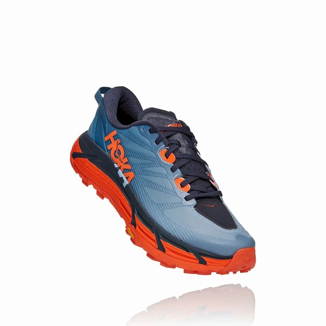 Hoka One One Trail Running Shoes Outlet Sale MAFATE SPEED 3 Mens Blue Orange