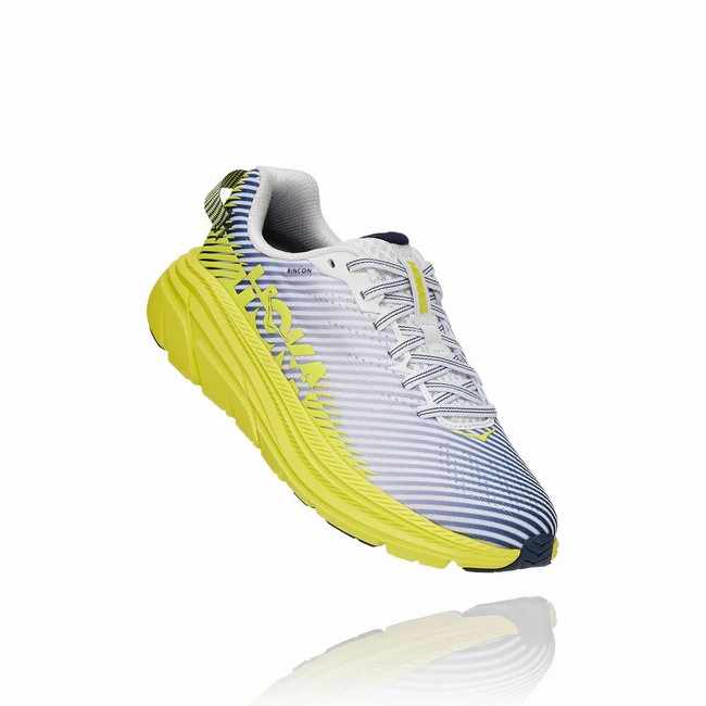 Cheap Hoka One One Road Running Shoes RINCON 2 Womens Blue White Green