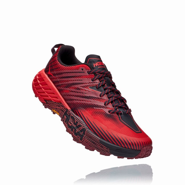 Hoka One One Trail Running Shoes Outlet Store SPEEDGOAT 4 Mens Red